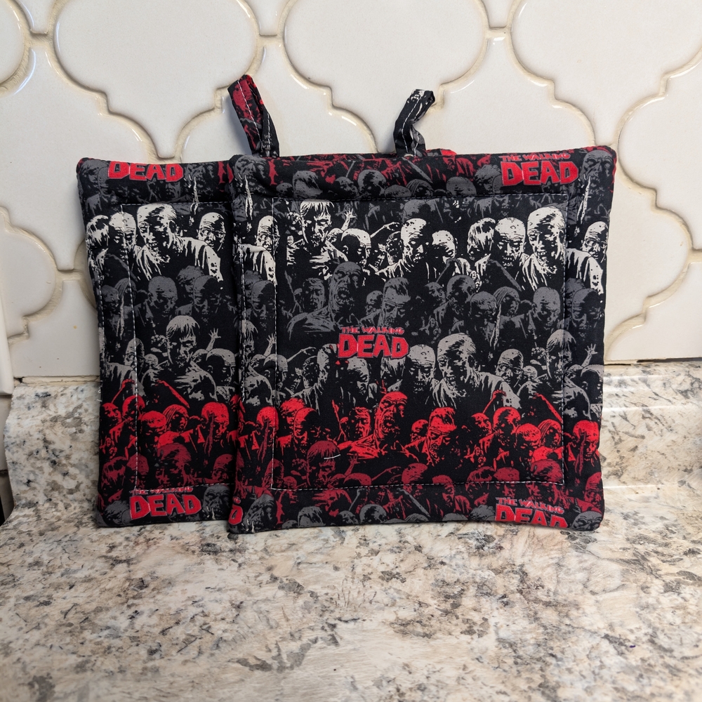Walking Dead Themed Pot Holders